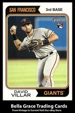 2023 Topps Heritage David Villar #129 San Francisco Giants Rookie MLB Baseball 