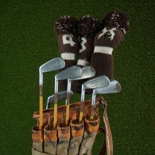 ANTIQUE SPALDING STAN THOMPSON / ROBERT T JONES JR. / MACGREGOR PIPE ORGAN BAG