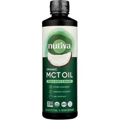 Nutiva Organic Mct Oil Dietary Supplement 16 Oz