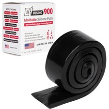 900 Moldable Silicone Putty - Black Rectangular Shape