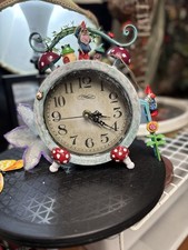 Whimsical Gnome Mushroom Clock Cottagecore Ga...