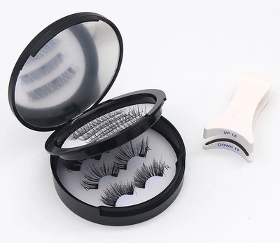 Magnetische Wimpern Set K8 Plus L1 wiederverwendbar natürlicher Look 1 volle & 3 halbe Wimpern