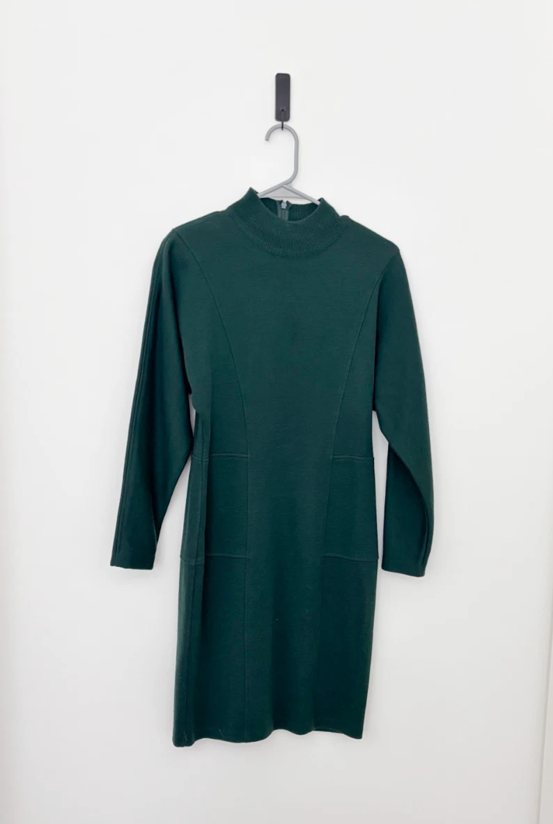 green emerald velvet dress All The Love Emerald Embellished Sweater Dress – Shop the Mint main image 0