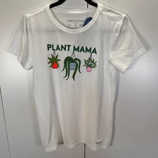 NWT Life is Good Plant Mama Crusher Tee Shirt - Women's Short Sleeve Size Small
