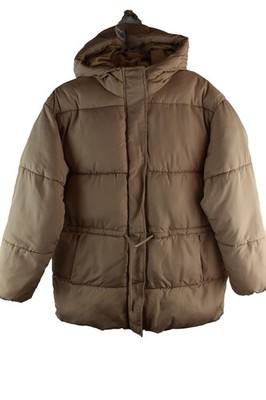 H&M DIVIDED beige wattierte Jacke Gr. S Damen Puffer Kapuze Freizeit Outdoor