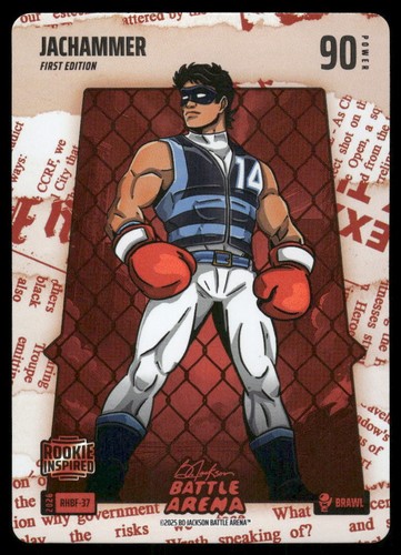 2026 Bo Jackson Battle Arena JacHammer Red Headliner Battle Foil Brawl RHBF-37