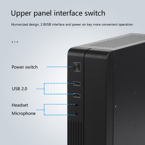 MX02 ITX Computer GehäUse HTPC Host GehäUse USB2.0 ITX GehäUse Industriell1511 - Bild 6 von 10