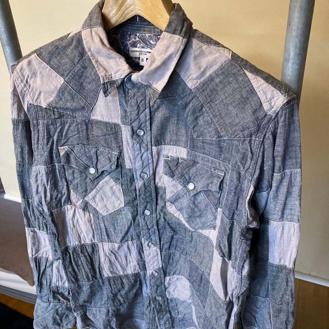 Engineered Garments Patchwork Western Shirt Size … - image 18