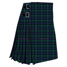 Scottish Handmade Traditional Black Watch Tartan Kilt - Black Watch Tartan