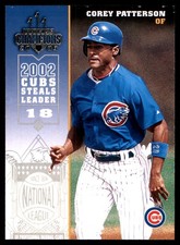 Corey Patterson 2003 Donruss Champions #46 Cubs MLB READ FREE SHIP AutographDen