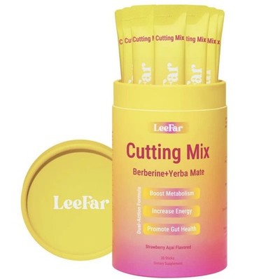 Leefar Cutting Drink Mix   Berberine, Chromium, 5-HTP, Yerba Mate & Magnesium | 