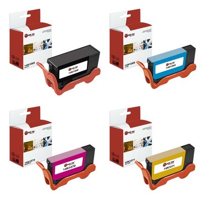 4Pk LTS 100XL BCMY HY Compatible for Lexmark S815 S816 S605 S301 S305 Ink