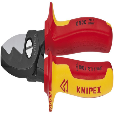 Knipex - 95 18 200 Sba Tools - Cable Shears Twin Cutting Edge 1000V Insulated