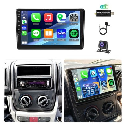 Für Fiat Ducato Citroën Jumper 2007-2023 6+128G Android15 Autoradio CarPlay Navi