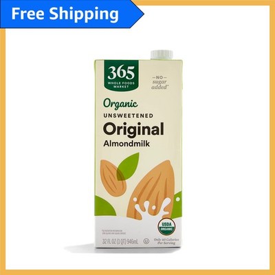 Low Calorie Organic Unsweetened Almond Milk 32 Oz   Calcium Enriched Beverage