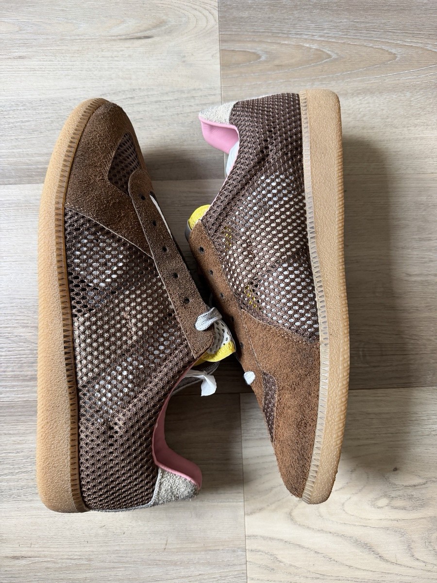 Maison Margiela Men's Replica Mesh and Suede Low-Top Sneakers Size