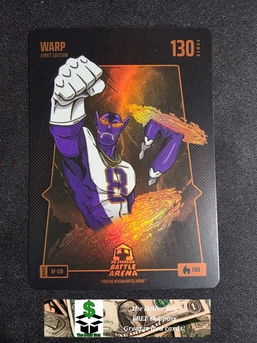 Bo Jackson Battle Arena Warp Lamar Jackson FIRE 1st Edition BF-128 Ravens