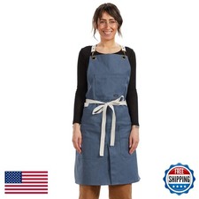 Caldo Split Leg Apron dark Blue