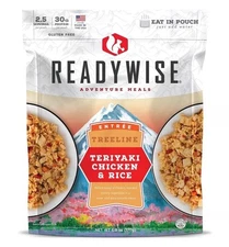 ReadyWise TERIYAKI CHICKEN RICE Freeze Dried Meal MRE Camping Backpacking