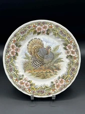 Churchill Wildlife Turkey Dinner Plate 10" England Myott Archive Design