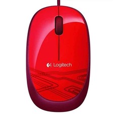 Logitech M105 USB Wired Corded Mouse Red