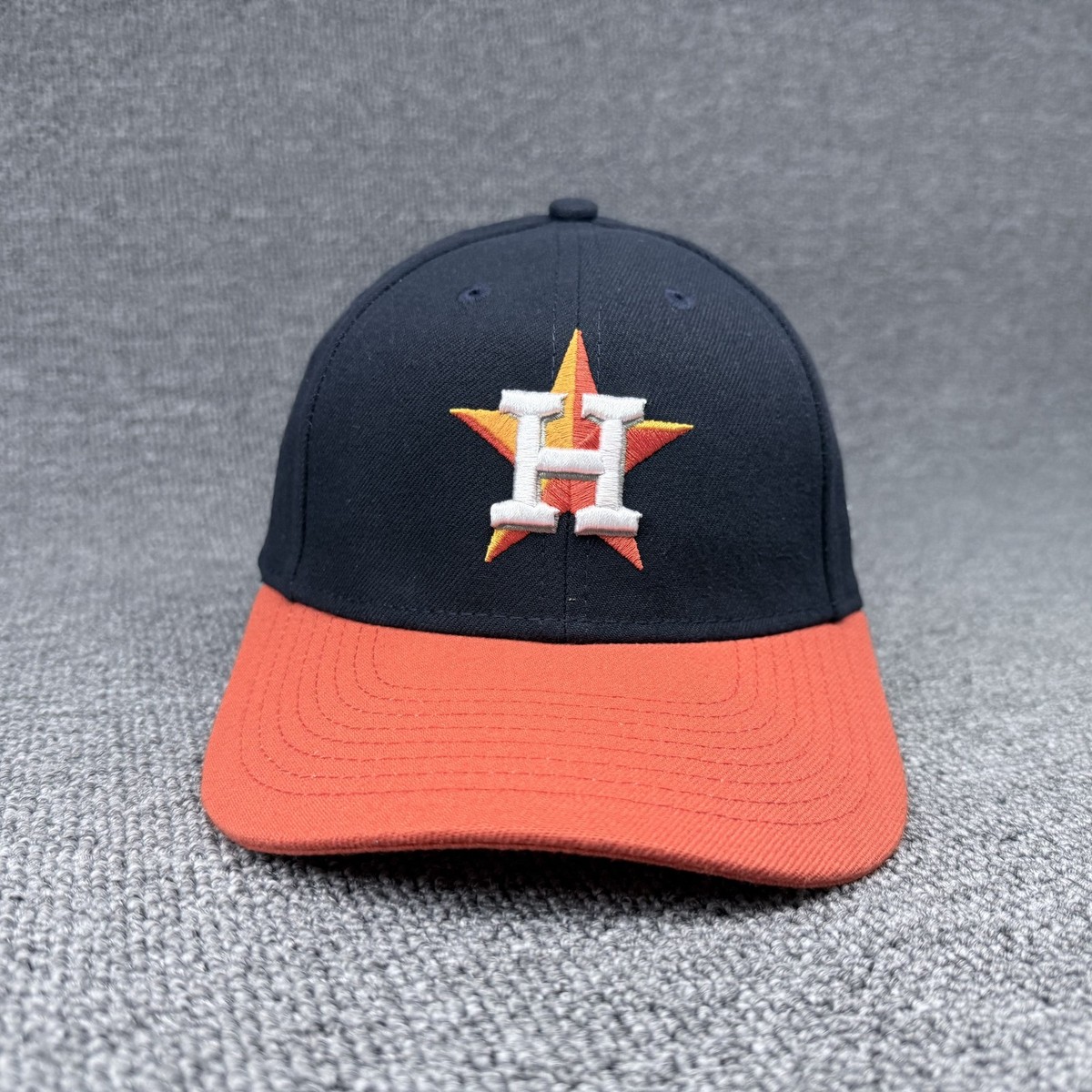 New Era 9FORTY Houston Astros MLB Snapback Hat Black Orange Grey Undervisor