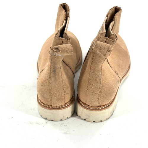 Toms Cleo Chelsea Boots 5.5 Tan Suede NWOT Ankle Booties Capsule Lug Sole - Picture 5 of 7