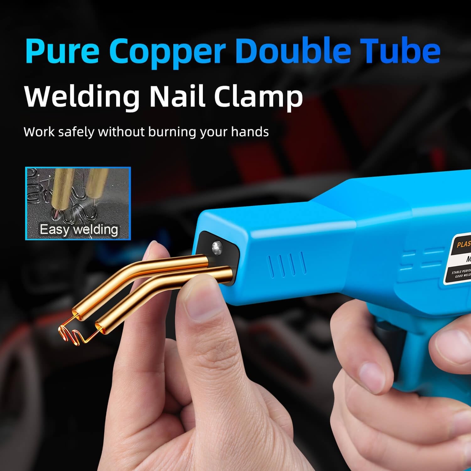200W Plastic Welder, 2000PCS Staples 10PCS Sandpaper, Plastic welding Kit, Pl...