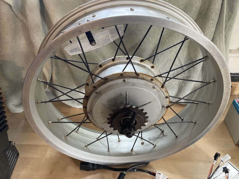 Schwinn OCC Electric Stingray 20" rear wheel assembly