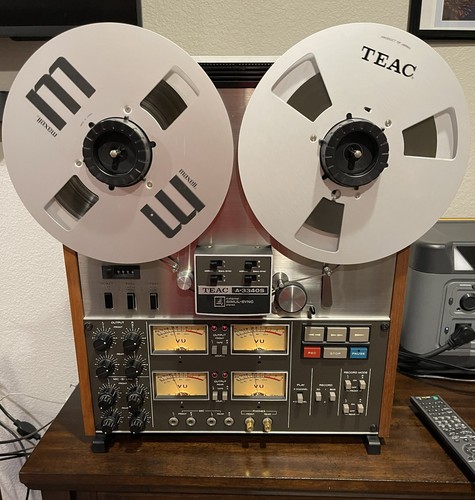 Teac A3340SL  (Rare) 4-Ch 4 Track Quad Simul-Sync 3.75 and 7.5 IPS,  Wireless RC