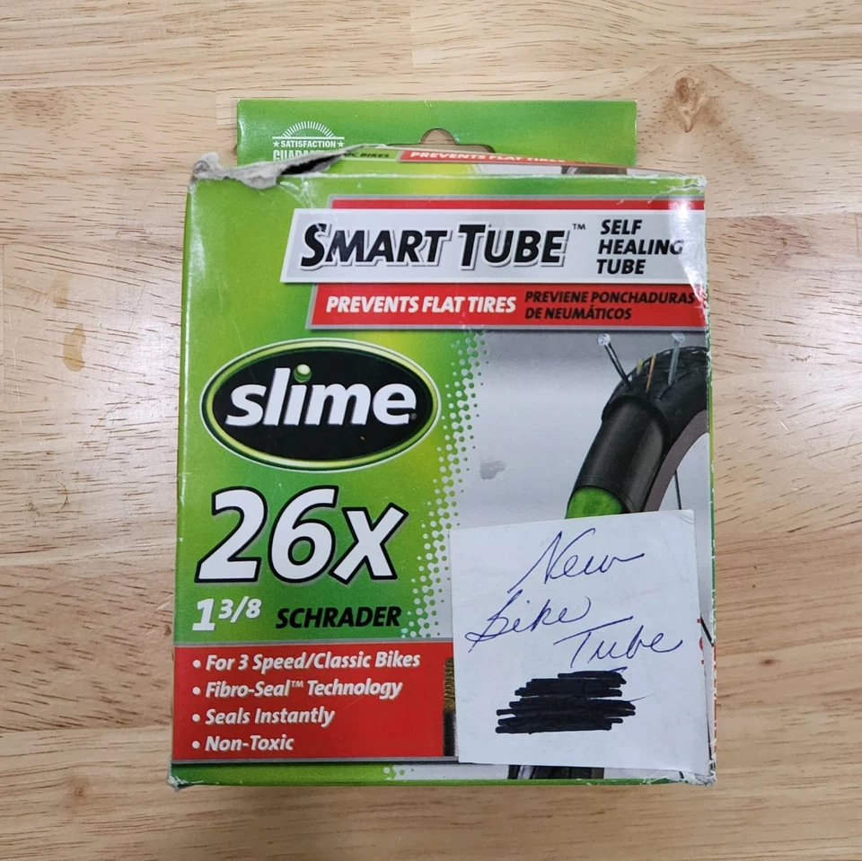 Slime 26" 26x SmartTube Self Healing 1 3/8 Schrader 3 Speed/Classic Bike Tube - Image 2 of 4