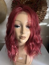 Red Hair Lace Front Wigs /Water Wave/ Synthetic