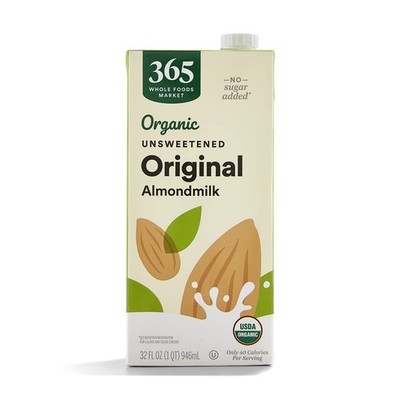 365 by Whole Foods Market, Organic Unsweetened Almond Milk, 32 Fl Oz 32