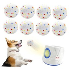 8 Pack Dog Balls, Dog Toy Balls 2.28'' - Indestructible Dogs Ball for White