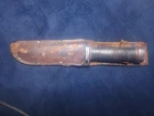 WW2 Cattaraugus 225Q Military Knife W/ Us Issued Sheath Authentic Fighting Knife