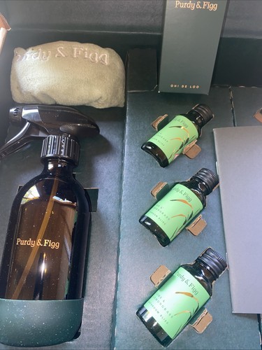 Complete Purdy And Fig Bathroom Set 7 Items Bottle And Cloth Oh De Loo