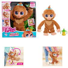 furReal Peanut the Playful Monkey Interactive Toy Polyester Stuffed Zoo Animal