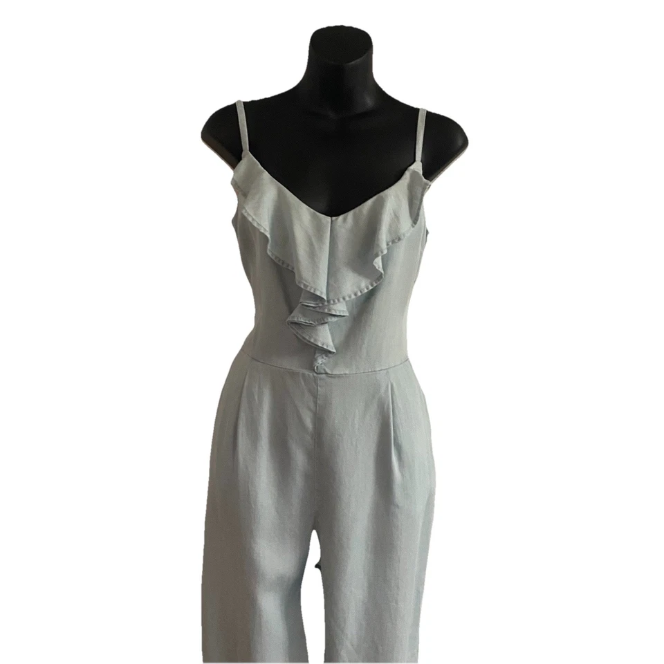 Mono Guess LA Mujer Azul M Con Volantes Estilo Y2K/90s Jogger BohoCore Hip Hop Foto 2 de 4