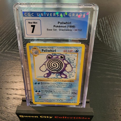 Poliwhirl (Shadowless) graded CGC 7 for sale on eBay