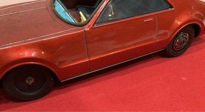 Asahi Tin Oldsmobile Toronado Race Car #18 1960s Japan Vintage