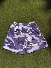 Eric Emanuel Purple Camo Mesh Shorts Men's Size M Brand New