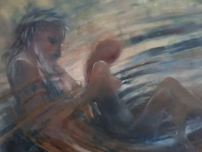 Original Gemälde von Christian Stemmler   signiert & datiert 1993 ca. 120 x 90