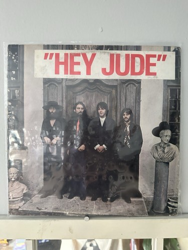 The Beatles Hey Jude 1970 USA 1st Press LP with Rare Large Hype Sticker