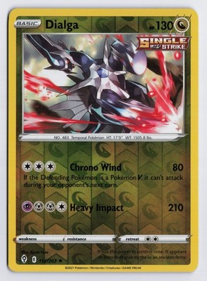 Dialga - SWSH07 #112/203 SWSH07: Evolving Skies Reverse Holo LP