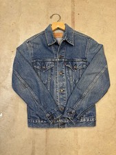Vintage 80  s/90  s Levi  s Type 3 Faded Blue Denim Trucker Jean Jacket Size 34R