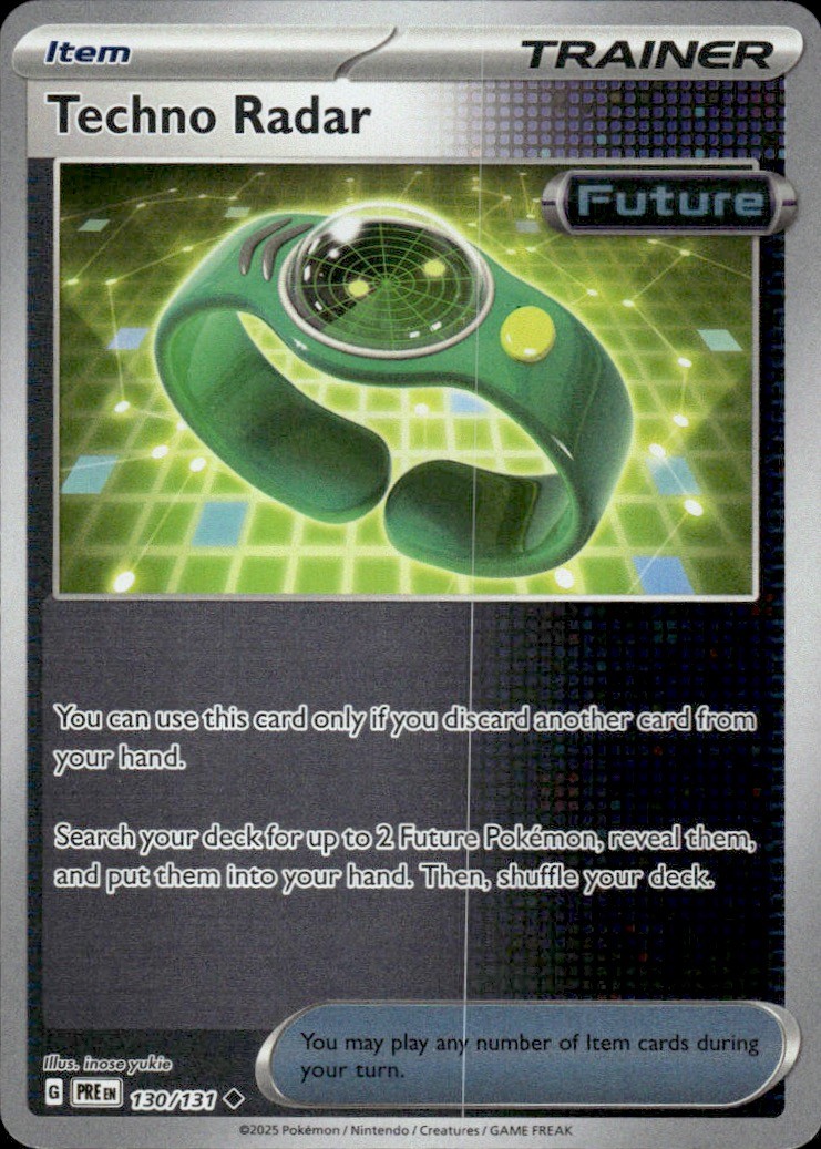 Techno Radar 130/131 Uncommon SV: Prismatic Evolutions Pokemon Reverse Holo NM