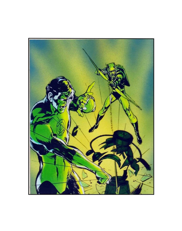 Green Lantern & Green Arrow / DC Bronze Age Comic book Sericel / Neal Adams