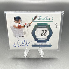 Panini Flawless Prime Patch Autograph Adrian Gonzalez Platinum 1/1 Boston