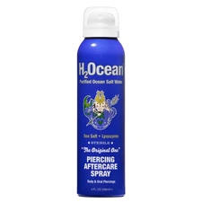 H2Ocean Patented Piercing Aftercare Spray Sea Salt Saline 4ozH2Ocean Patented