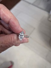 1.7 lab grown marquise diamond engagement ring 